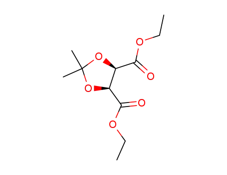 Molecular Structure of 56543-05-6 ((+)-Diethyl 2,3-O-isopropylidene-D-tartrate)