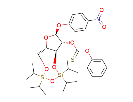 p-nitrophenyl 2-O-phenylthionocarbonate-3,5-O-(1,1,3,3-tetraisopropyldisiloxane)-α-L-arabinofuranoside