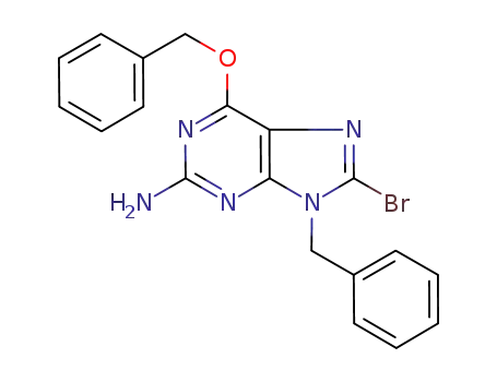 2-amino-6-benzyloxy-8-bromo-9-benzylpurine