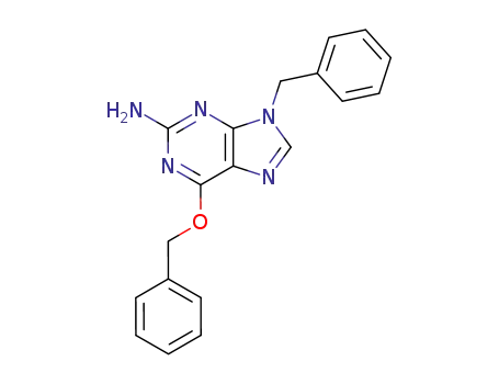 9H-Purin-2-amine, 6-(phenylmethoxy)-9-(phenylmethyl)-