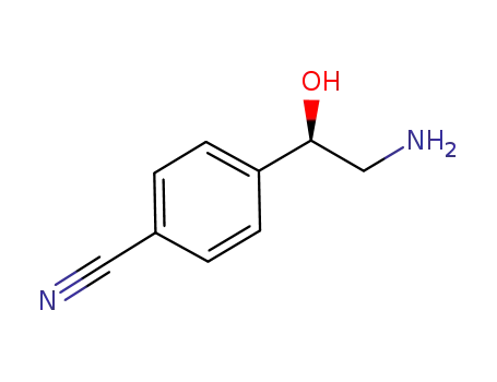 Molecular Structure of 92521-19-2 (Benzonitrile,  4-(2-amino-1-hydroxyethyl)-)