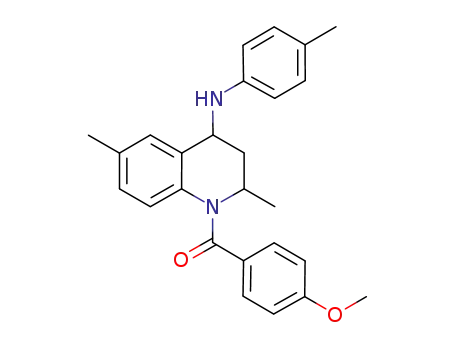 cis-2,6-dimethyl-1-(4-methoxybenzoyl)-4-(4-methylphenylamino)-1,2,3,4-tetrahydroquinoline