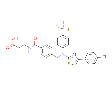 β-Alanine, N-[4-[[[4-(4-chlorophenyl)-2-thiazolyl][4-(trifluoromethyl)phenyl]amino]methyl]benzoyl]-