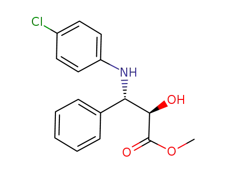 methyl (2R,3S)-(+)-3-(4-chlorophenylamino)-2-hydroxy-3-phenylpropanoate