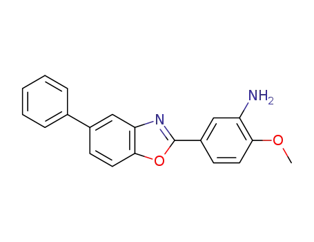 Molecular Structure of 599201-51-1 (3'-AMINO-4'-METHOXY-PHENYL-2-(P-PHENYL)-BENZOXAZOLE)