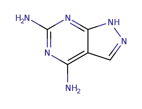 Molecular Structure of 5413-80-9 (1H-Pyrazolo[3,4-d]pyrimidine-4,6-diamine (9CI))