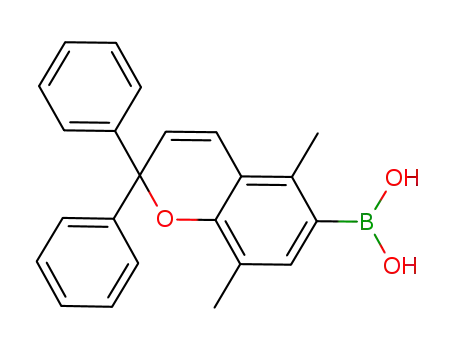 6-dihydroxyborane-5,8-dimethyl-2,2-diphenyl-2H-1-benzopyran