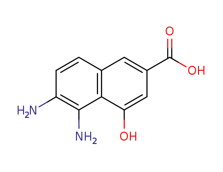 Molecular Structure of 343604-46-6 (5,6-diamino-4-hydroxynaphthalene-2-carboxylic acid)