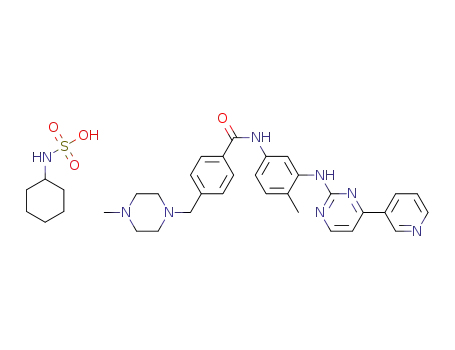 4-[(4-methyl-1-piperazinyl)methyl]-N-[4-methyl-3-[[4-(3-pyridinyl)-2-pyrimidinyl]amino]phenyl]-benzamide cyclohexanesulphamate