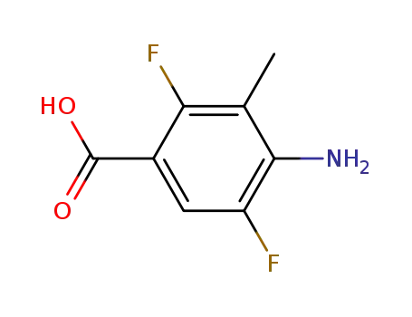 벤조산, 4-아미노-2,5-디플루오로-3-메틸-(9CI)
