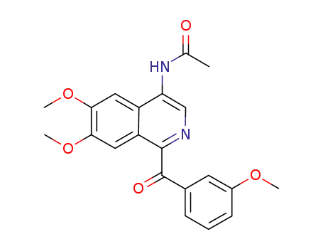 N-[6,7-dimethoxy-1-(3-methoxy-benzoyl)-isoquinolin-4-yl]-acetamide