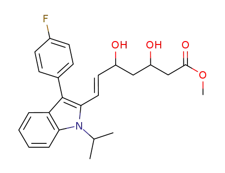 Molecular Structure of 202479-37-6 (rac-Fluvastatin Methyl Ester (Mixture of diastereoMers))