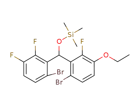 C<sub>18</sub>H<sub>19</sub>Br<sub>2</sub>F<sub>3</sub>O<sub>2</sub>Si