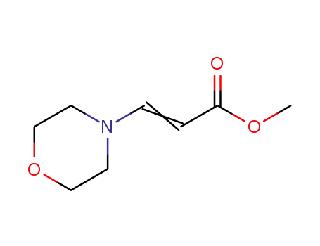 Molecular Structure of 1009-80-9 (methyl 3-(morpholin-4-yl)prop-2-enoate)