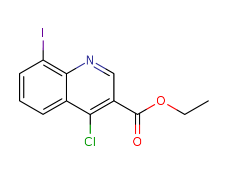 3-Quinolinecarboxylicacid, 4-chloro-8-iodo-, ethyl ester