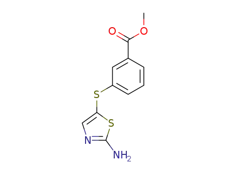 2-amino-5-[(3-carbomethoxyphenyl)thio]thiazole