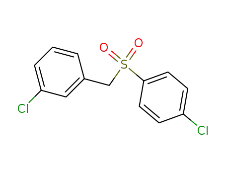 Molecular Structure of 105972-81-4 (Benzene, 1-chloro-3-[[(4-chlorophenyl)sulfonyl]methyl]-)