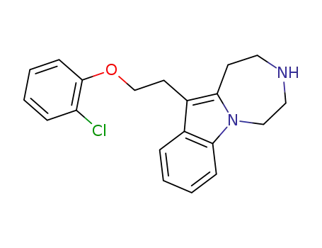 Molecular Structure of 364345-22-2 (11-[2-(2-chlorophenoxy)ethyl]-2,3,4,5-tetrahydro-1H-[1,4]diazepino[1,7-a]indole)