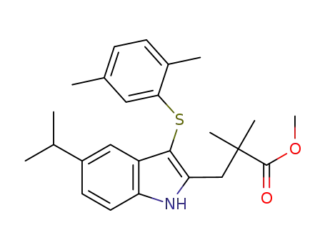methyl 3-{3-[(2,5-dimethylphenyl)thio]-5-isopropyl-1H-indol-2-yl}-2,2-dimethylpropanoate