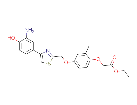 {4-[4-(3-amino-4-hydroxy-phenyl)-thiazol-2-ylmethoxy]-2-methyl-phenoxy}-acetic acid ethyl ester