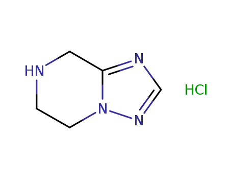 Molecular Structure of 874360-12-0 (5,6,7,8-Tetrahydro-[1,2,4]triazolo[1,5-a]pyrazine hydrochloride)