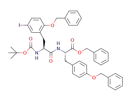 benzyl 2-(benzyloxy)-N (tert-butoxycarbonyl)-5-iodo-L-phenylalanyl-O-benzyl-L-tyrosinate