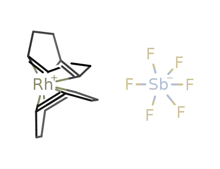 Molecular Structure of 130296-28-5 (Bis(1,5-cyclooctadiene)rhodium(I)  hexafluoroantimonate)