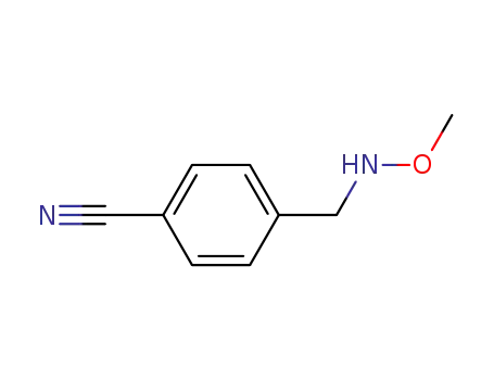 Molecular Structure of 543731-34-6 (4-((methoxyamino)methyl)benzonitrile)