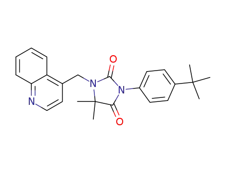 2,4-Imidazolidinedione,
3-[4-(1,1-dimethylethyl)phenyl]-5,5-dimethyl-1-(4-quinolinylmethyl)-