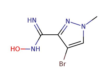 4-BROMO-N'-HYDROXY-1-METHYL-1H-PYRAZOLE-3-CARBOXIMIDAMIDECAS