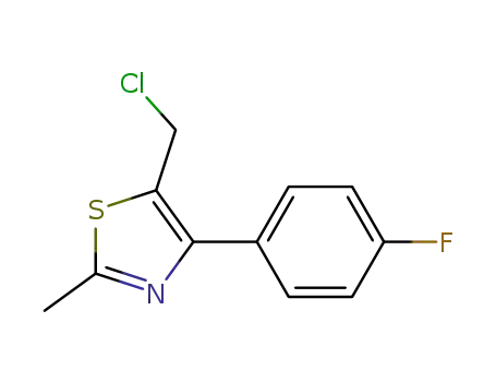 Thiazole, 5-(chloromethyl)-4-(4-fluorophenyl)-2-methyl-