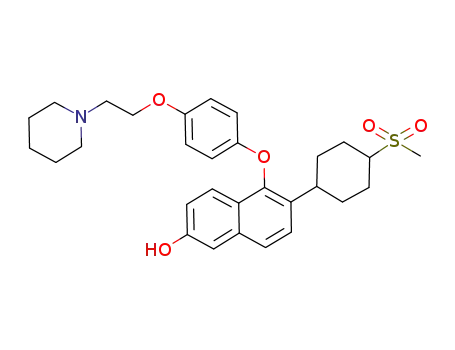 6-(4-methanesulfonyl-cyclohexyl)-5-[4-(2-piperidin-1-yl-ethoxy)-phenoxy]-naphthalen-2-ol