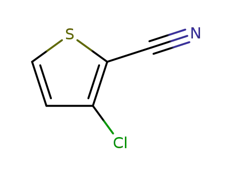 Molecular Structure of 147123-67-9 (3-Chloro-2-Cyanothiophene)