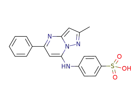 Benzenesulfonic acid,
4-[(2-methyl-5-phenylpyrazolo[1,5-a]pyrimidin-7-yl)amino]-