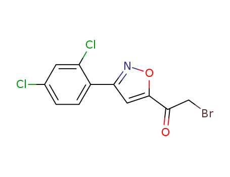 2-Bromo-1-[3-(2-,4-dichlorophenyl)isoxazol-5-yl]ethan-1-one