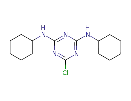 Molecular Structure of 32997-99-2 (6-Chloro-N(2),N(4)-dicyclohexyl-1,3,5-triazine-2,4-diamine)