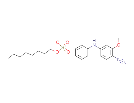 2-methoxy-4-(phenylamino)-benzenediazonium octyl sulfate