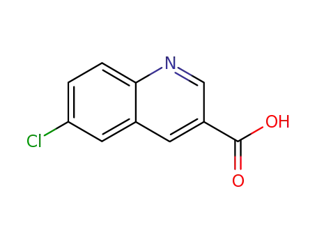 Molecular Structure of 118791-14-3 (6-Chloroquinoline-3-carboxylic acid)