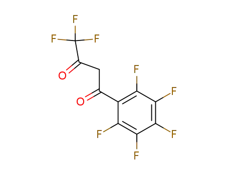 Molecular Structure of 33107-70-9 (1,3-Butanedione, 4,4,4-trifluoro-1-(pentafluorophenyl)-)