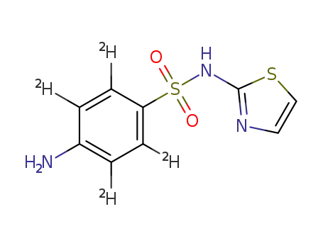 Molecular Structure of 1020719-89-4 (sulfathiazole-d4)