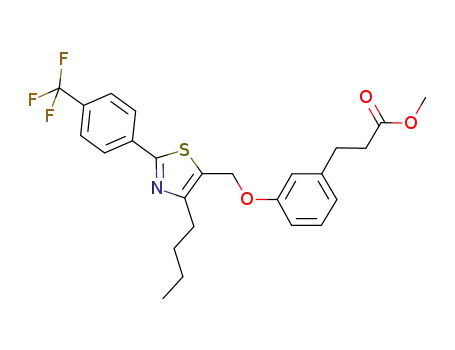 3-{3-[4-butyl-2-(4-trifluoromethyl-phenyl)-thiazol-5-ylmethoxy]-phenyl}-propionic acid methyl ester