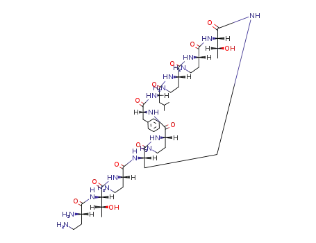 Molecular Structure of 76014-40-9 (deacylpolymyxin B)