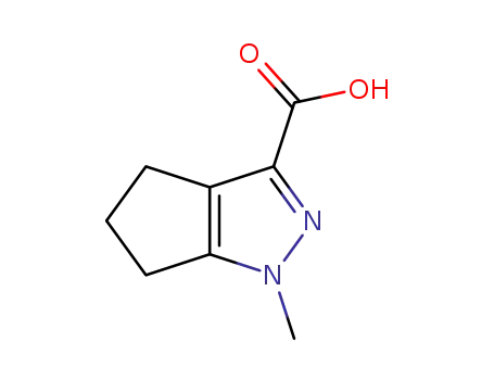 Molecular Structure of 854405-75-7 (1-methyl-1,4,5,6-tetrahydro-cyclopentapyrazole-3-carboxylic acid)