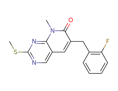 6-(2-fluorobenzyl)-8-methyl-2-methylsulfanyl-8H-pyrido[2,3-d]pyrimidin-7-one