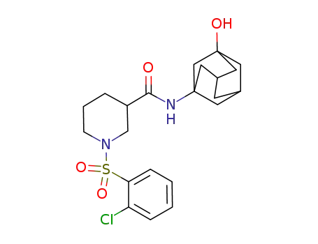 1-(2-chloro-benzenesulfonyl)-piperidine-3-carboxylic acid (3-hydroxy-adamantan-1-yl)-amide
