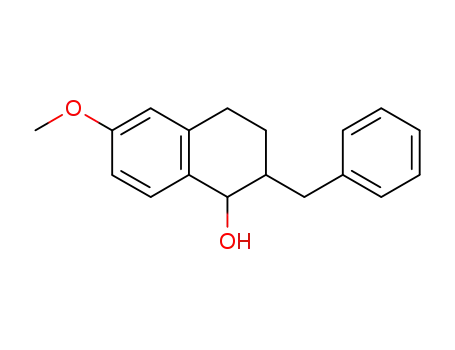 Molecular Structure of 87384-04-1 (2-benzyl-6-methoxy-1-tetralol)