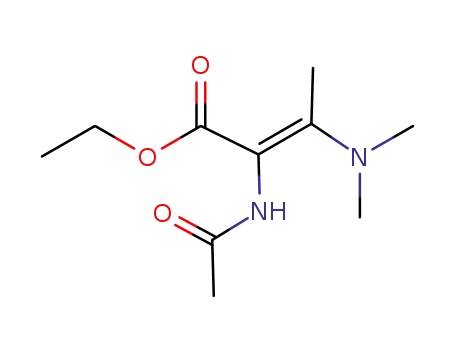 Molecular Structure of 824432-02-2 (2-Butenoic acid, 2-(acetylamino)-3-(dimethylamino)-, ethyl ester, (2Z)-)