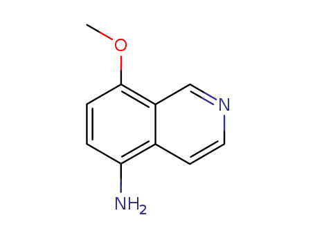 Molecular Structure of 321921-99-7 (5-Isoquinolinamine,8-methoxy-(9CI))