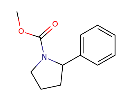 Molecular Structure of 142075-07-8 (methyl 2-phenylpyrrolidinecarboxylate)
