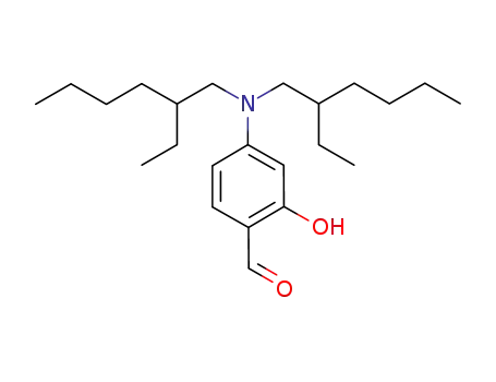 Molecular Structure of 804548-59-2 (Benzaldehyde, 4-[bis(2-ethylhexyl)amino]-2-hydroxy-)